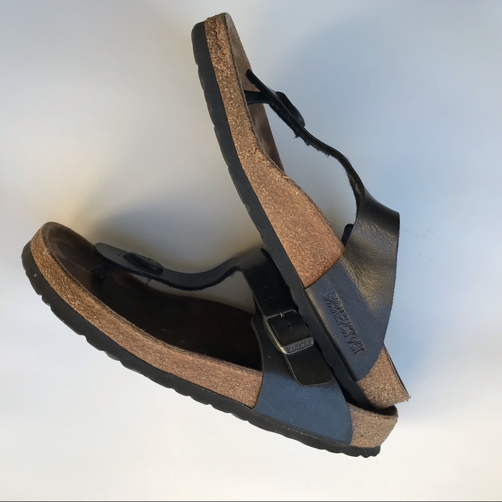 Birkenstock Sandal Thong Blk Gizeh sz 39 / 8 - 8.5